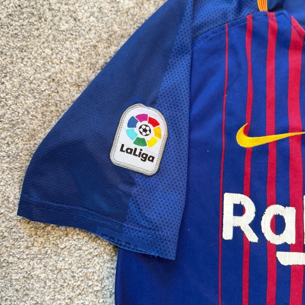 Nike FC Barcelona 2017-18 Home Aeroswift Jersey Blue Red La Liga Mens M 27